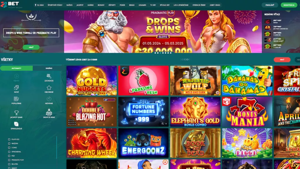 22bet mobilná verzia TOC 9