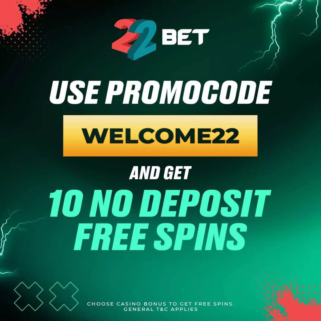 22bet promo code free spin 46